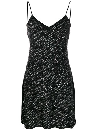 Michael Kors Collection Rhinestone Detail Slip Dress