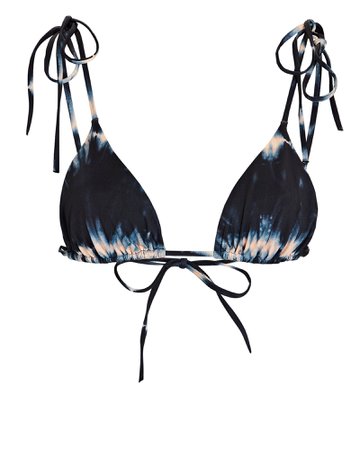 Ulla Johnson Maya Tie-Dye Triangle Bikini Top | INTERMIX®