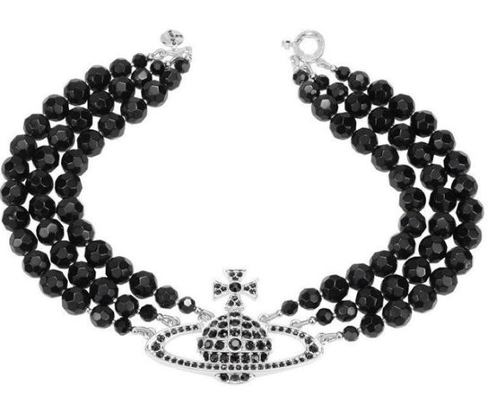 VW black pearl necklace