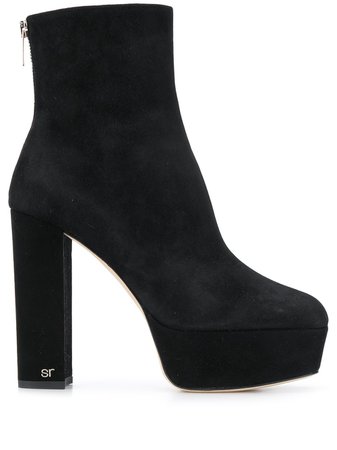 Shop black Sergio Rossi platform ankle boots with Afterpay - Farfetch Australia