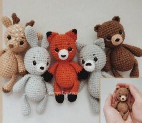 woodland crochet animals