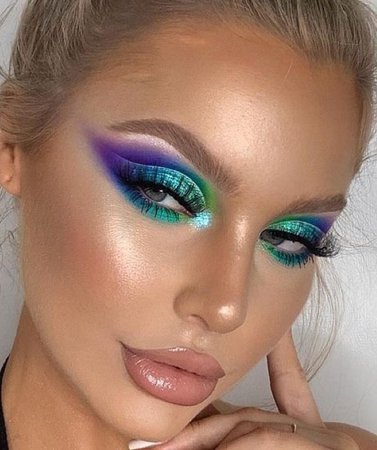 colourful make-up