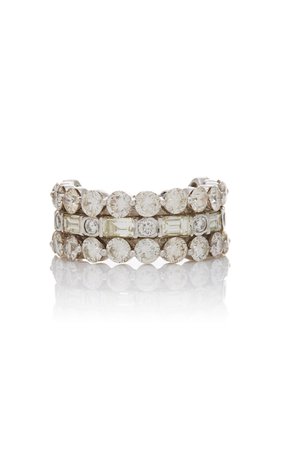3D White Diamond Ring by Colette Jewelry | Moda Operandi