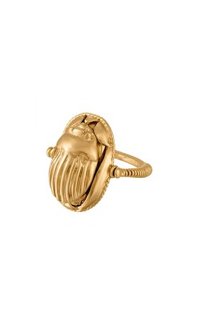 Scarab 18K Gold Vermeil Amulet Ring by Sewit Sium | Moda Operandi