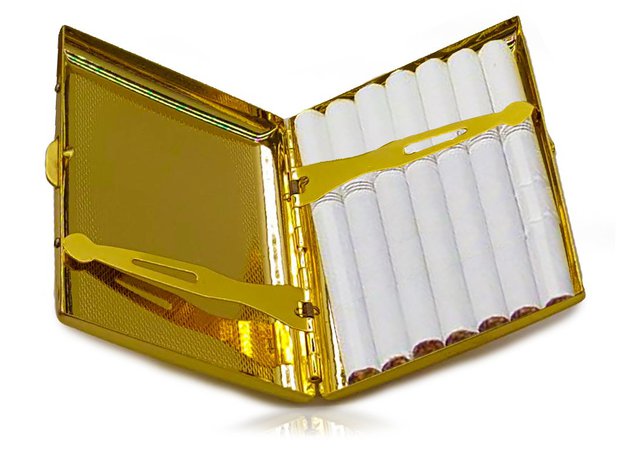 Gold Etched Cigarette Case (For Regular Size Only) – Bewild