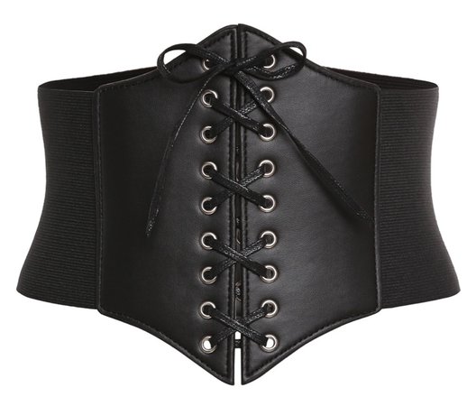 Romwe black corset $8