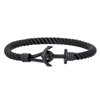 Black anchor bracelet