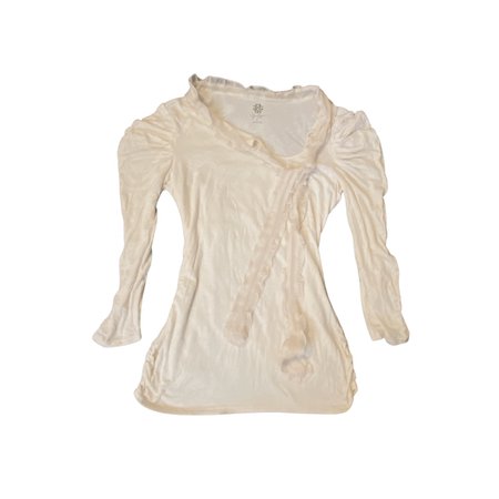 off white / cream blouse top