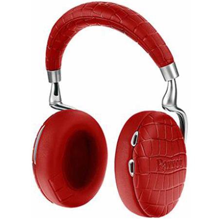 red headphones