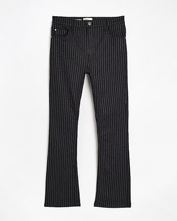 Black high waisted flared jeans | River Island