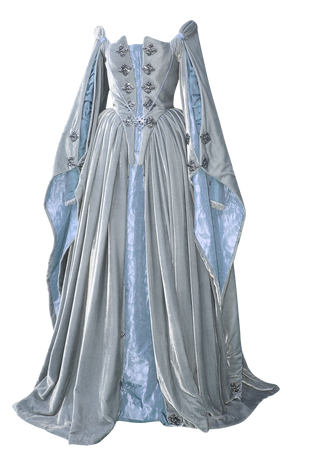 blue medieval renaissance dress