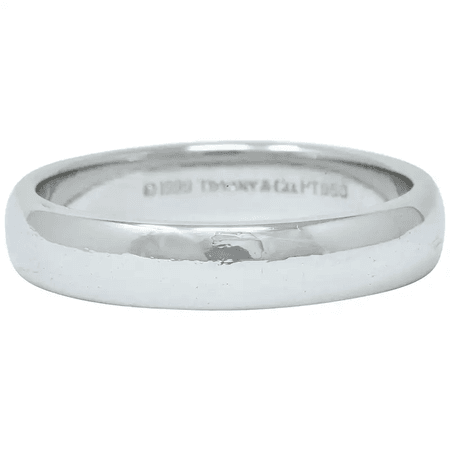 1990s 4.5mm Tiffany & Co. Platinum Men's Wedding Band Ring