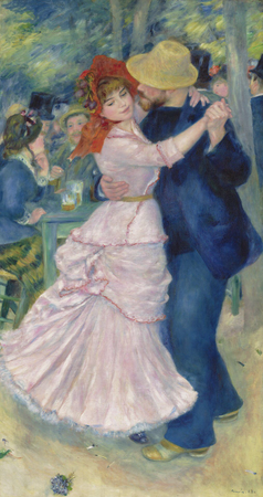 Pierre-Auguste Renoir, Dance at Bougival, 1883 art French Impressionism oil painting