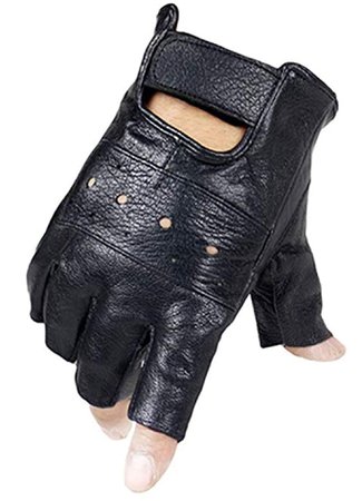 men leather gloves fingerless gloves punk accessories alternative accessories