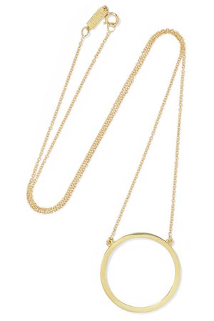 Jennifer Meyer | Open Circle 18-karat gold necklace | NET-A-PORTER.COM