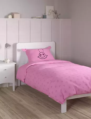 Percy Pig™ Cotton Blend 3D Bedding Set | Percy Pig™ | M&S