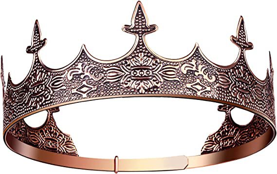 Amazon.com: CROWN GUIDE King Crown for Men Medieval Wedding,Royal Crown Accessories for Boy : Clothing, Shoes & Jewelry