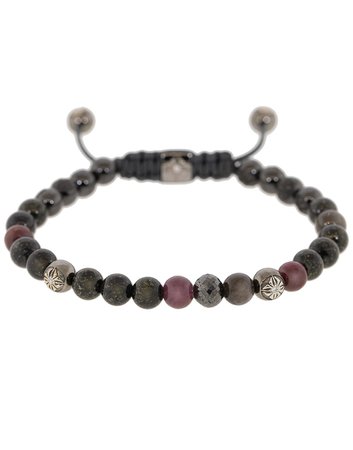 Ruby and Grey Sapphire Bead Bracelet | Marissa Collections