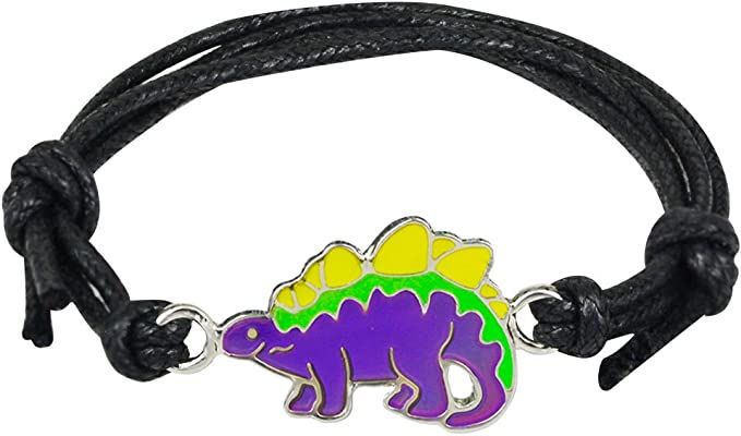 Amazon.com: FUN JEWELS Cute Stegosaurus Dinosaur Charm Color Change Mood Bracelet For Boys Girls Dino Jewelry: Clothing, Shoes & Jewelry