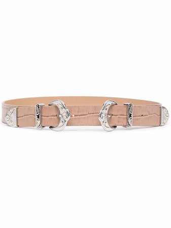 Shop Maje Ariona leather belt with Express Delivery - FARFETCH