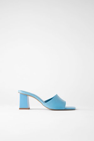 Trend - LEATHER MID HEEL MULES - View all-SHOES-WOMAN | ZARA New Zealand