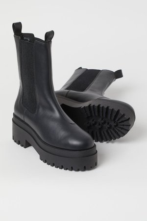 Platform Chelsea boots - Black - Ladies | H&M GB