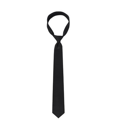 black mens tie