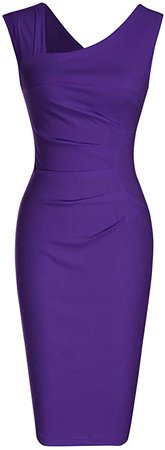 purple pencil dress