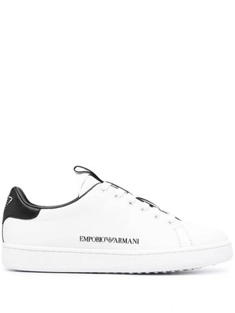 Emporio Armani White Black Grey Sneaker