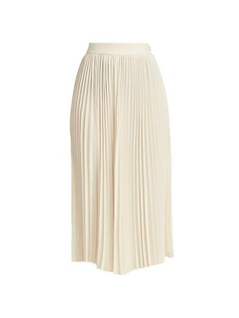 Co Essentials Pleated Midi Skirt | SaksFifthAvenue