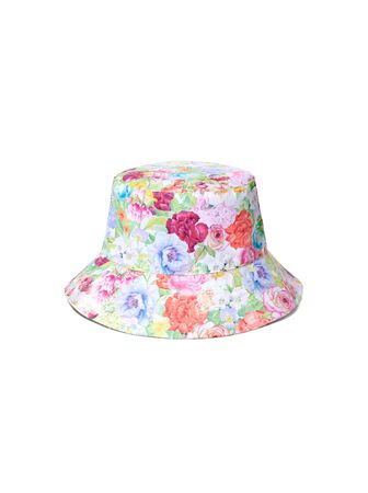 Liya Reversible Bucket Hat In Dawn Floral | Alice And Olivia