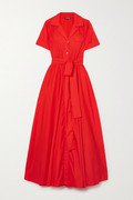 Staud Red Shirt Dress | NET-A-PORTER.COM