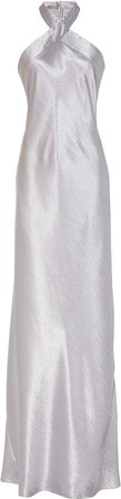 Eve Silk-Satin Gown Size: 34