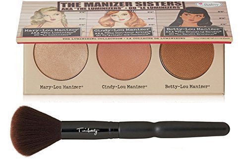 Amazon.com: theBalm The Manizer Sisters Make-Up Palette, w/ Twinbeauty Brush: Luxury Beauty