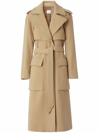 Burberry mid-length Belted Trench Coat - Farfetch