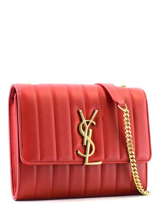 Saint Laurent Clutch Vicky Red