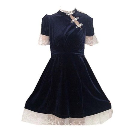 modakawa-dress-blue-xs-velvet-lace-cheongsam-hollow-out-dress-14078361960514_720x.jpg (720×720)