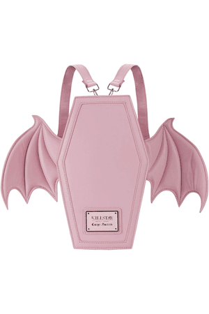 killstar pink coffin bat bag