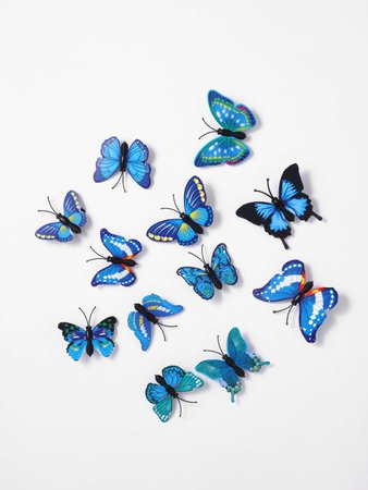 12pcs Butterfly Hair Clip - Cider