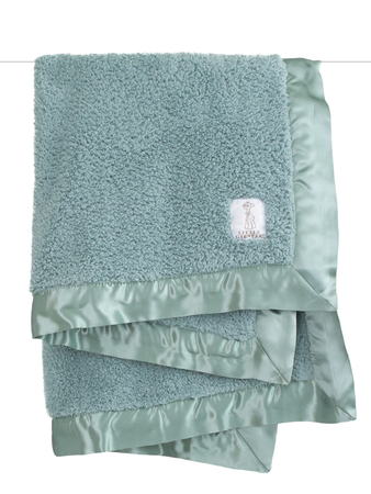 Sage green baby blanket