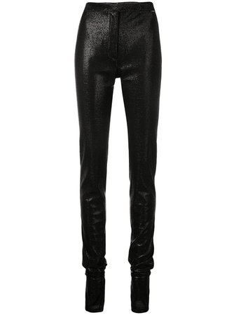 Styland Metallic Skinny Trousers - Farfetch