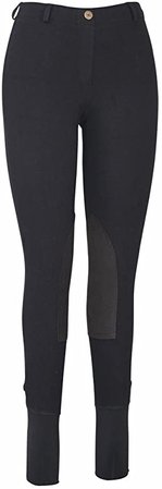 Amazon.com: TuffRider Women's Cotton Lowrise Pull-On Breeches, Black, 30: Clothing