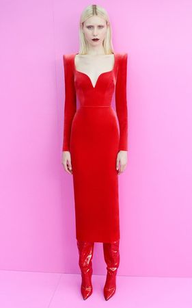 Rosen Velvet Midi Dress By Alex Perry | Moda Operandi