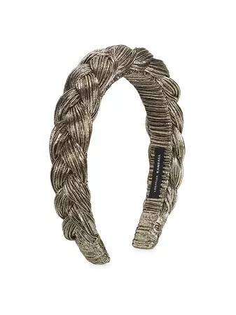 Shop Loeffler Randall Braided Metallic Headband | Saks Fifth Avenue