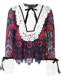 Macgraw lace trim bow blouse $354 - Buy Online - Mobile Friendly, Fast Delivery, Price