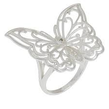 silver butterfly ring - Google Search