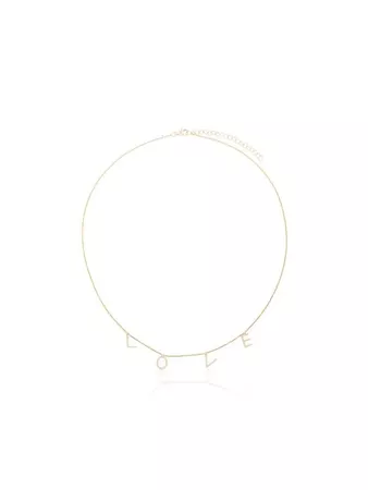 Rosa De La Cruz 18k Yellow Gold Love Diamond Necklace - Farfetch
