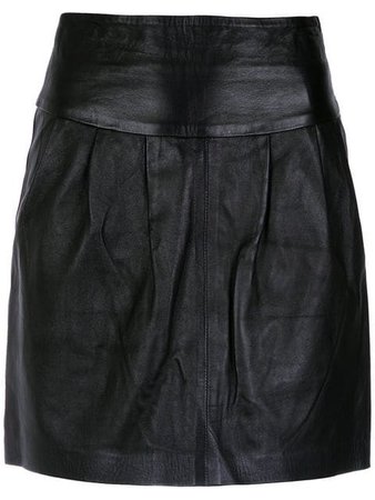 Andrea Bogosian leather skirt