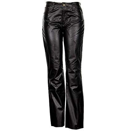 Xelement XS679 Women's Black Buffalo Leather Pants - 2: Automotive
