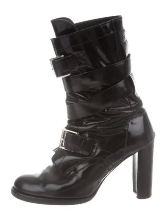 Celine Céline Leather Mid-Calf Boots - Shoes - CEL87690 | The RealReal